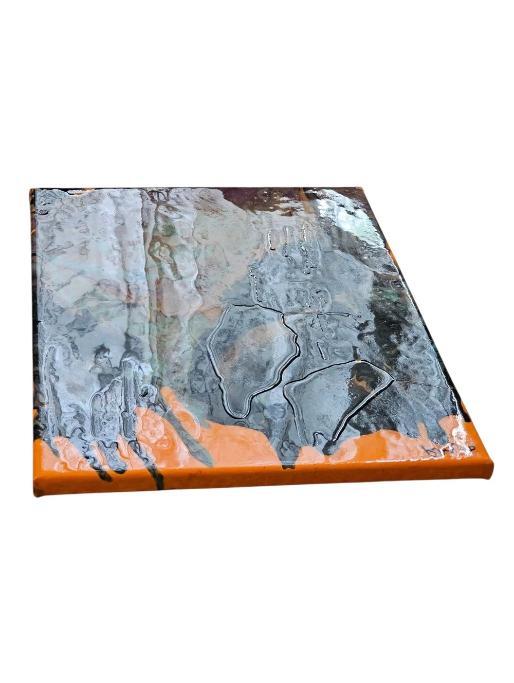 Abstract Resin Drip Painting Canvas - 12x16
